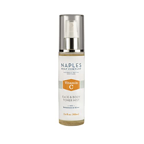 Naples Soap Company Face Toner - Brightening & Hydrating with Vitamin C, Botanicals - 3.4 oz