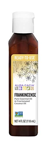 Aura Cacia Frankincense Essential Oil - Restorative Skin Moisturizer, GC/MS Tested - 4 fl. oz.