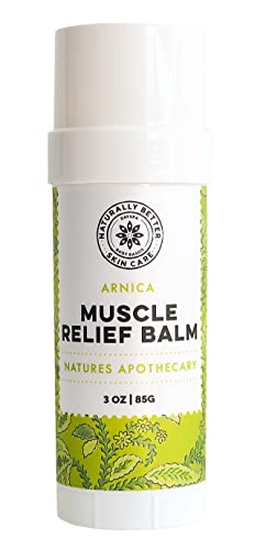 All-Natural Arnica Muscle Balm - Swelling & Bruising Relief, Hypoallergenic - 3oz