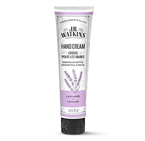 J.R. Watkins Hand Cream - Hydrating with Shea & Cocoa Butter, Lavender Scent - 3.3oz