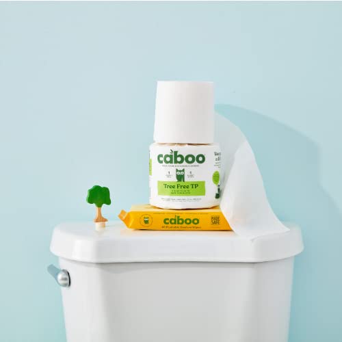 Caboo Adult Hygienic Wipes - Certified Flushable, Safe for Sensitive Skin - 180 Total Wipes