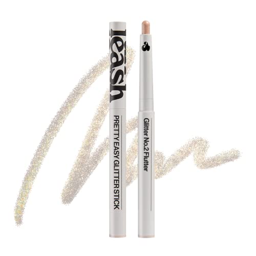 UNLEASHIA Pretty Easy Glitter Stick - Vibrant 24H Wear, Nourishing Vitamins - NO.2 Flutter