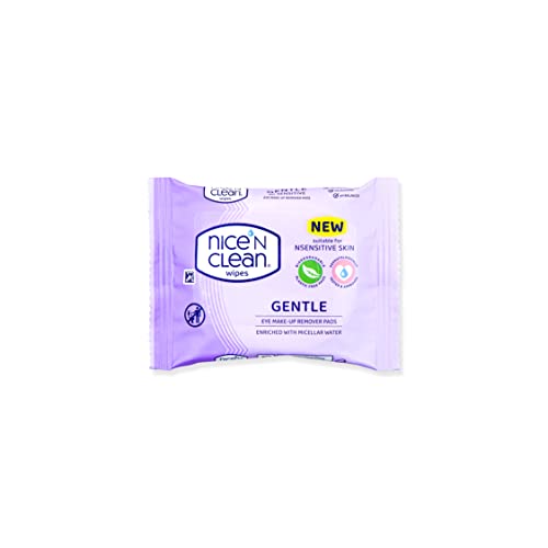 Nice 'N CLEAN Makeup Remover Pads - Gentle Micellar Technology, Biodegradable, 30 Pads