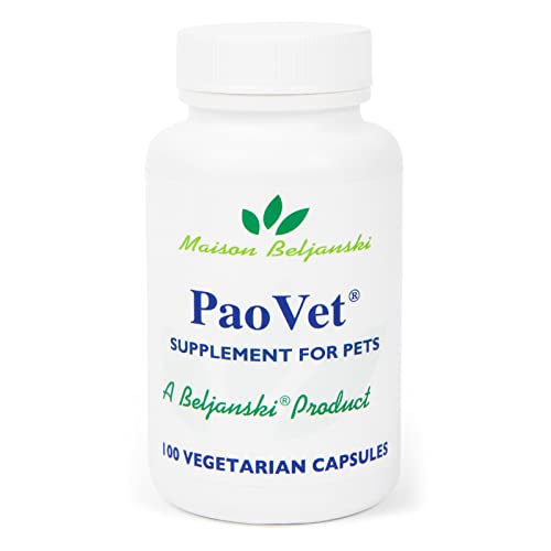 Beljanski PaoVet Pet Supplement - Immune Support for Dogs & Cats, Non-GMO, 100 Capsules