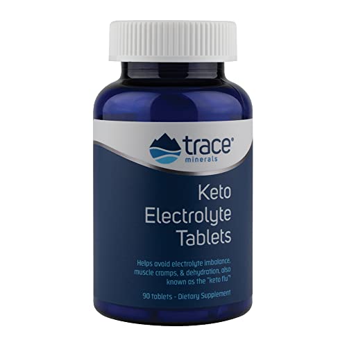 Trace Minerals Keto Electrolyte Tablets - Supports Energy, Reduces Cramps, Vegan - 90 Count