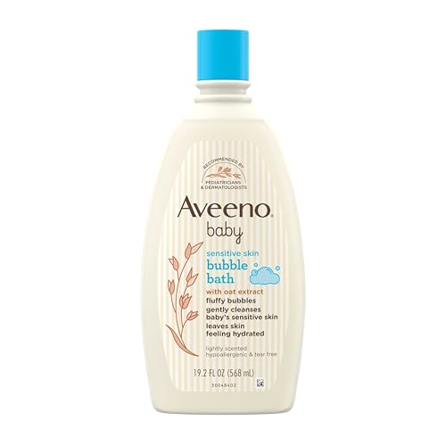 Aveeno Baby Bubble Bath - Hydrating, Tear-Free, Hypoallergenic with Oat Extract - 19.2 fl. oz