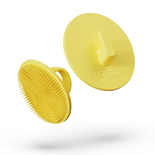 Boie USA Facial Cleansing Brush - Gentle Exfoliation, Hypoallergenic, Recyclable - Yellow