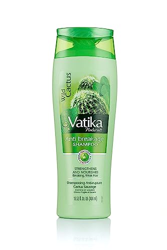 Vatika Naturals Cactus Shampoo - Nourishes & Strengthens Frizzy, Damaged Hair - 360ml