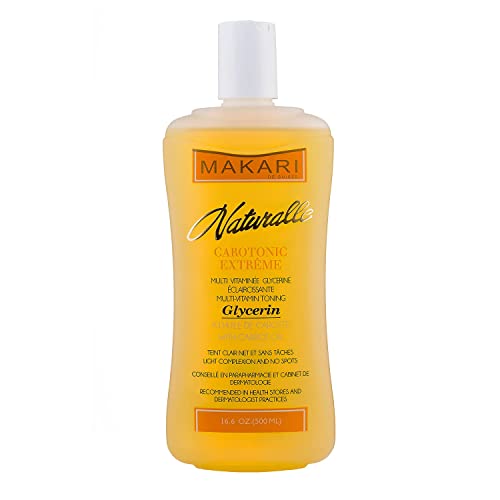 MAKARI Naturalle Body Lotion - Brightens Skin, Hydrates & Fades Scars - 16.6 oz Glycerin Oil