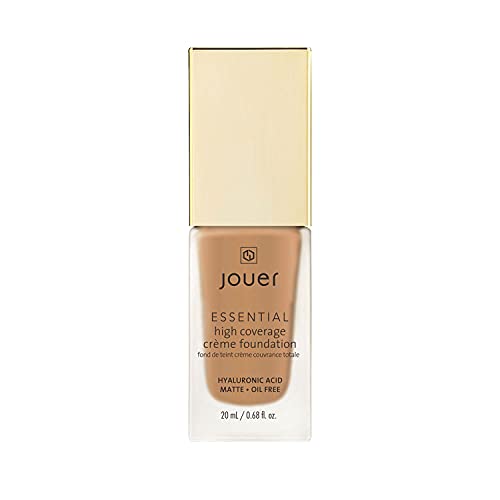 Jouer High Coverage Crème Foundation - Flawless Finish, Healthy Ingredients, 50 Shades