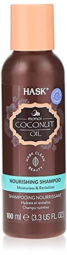 Hask Monoi Coconut Oil Shampoo - Hydrating, Paraben-Free & Sulfate-Free - 98ml Travel Size