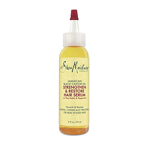 SheaMoisture Hair Serum Oil - Restores Damaged Hair, Frizz Control, No Sulfates - 2 oz