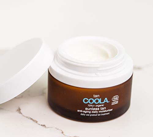 COOLA Organic Self Tanner Face Moisturizer - Hydrating Anti-Aging Formula with DHA - 1.5 Fl Oz