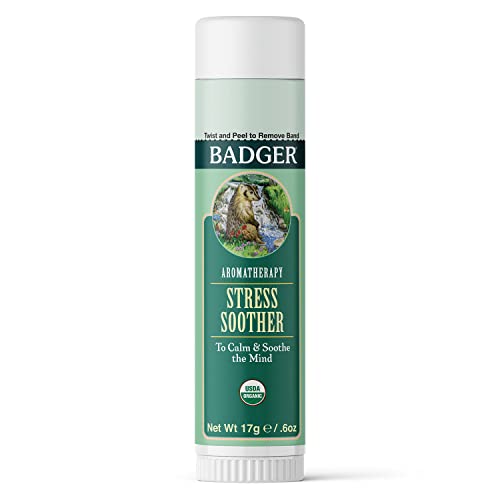 Badger Aromatherapy Balm - Promotes Calm, Organic Ingredients, Portable - 0.6 oz