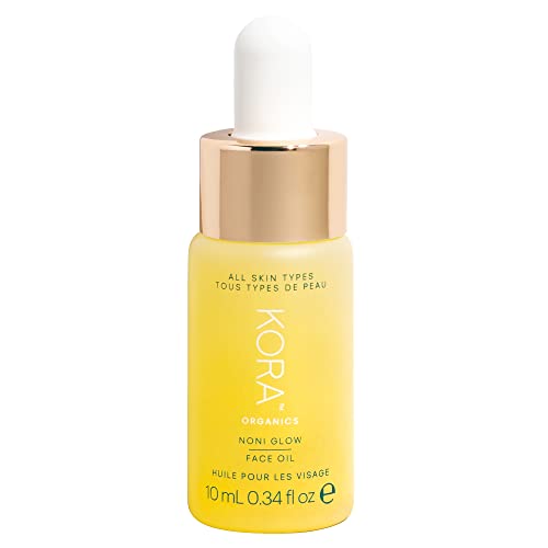 KORA Organics Noni Glow Face Oil - Nourish & Illuminate, Certified Organic - 0.34 fl oz