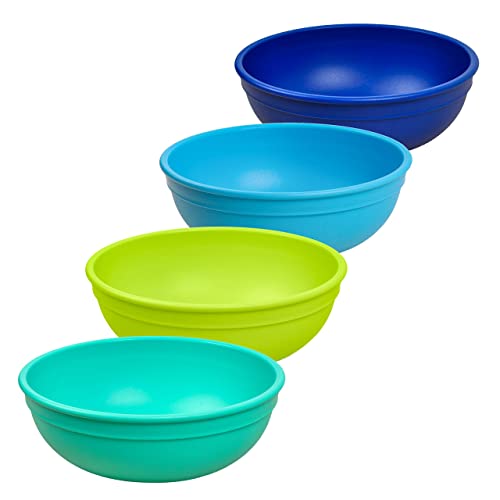 Re-Play 20 Oz. Reusable Plastic Bowls, Durable & Dishwasher Safe, Set of 4 - Under the Sea