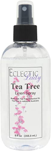 Eclectic Lady Tea Tree Linen Spray - Light Fragrance, Paraben-Free, Handmade in USA - 8oz