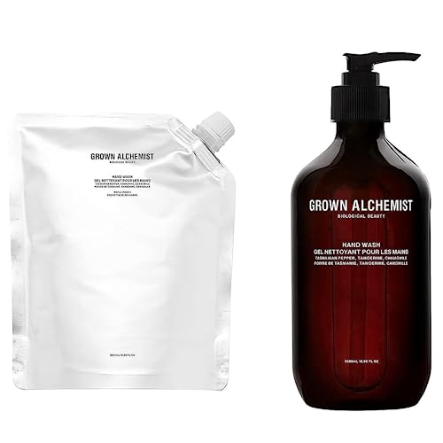 Grown Alchemist Hand Wash & Refill Bundle - Hydrating Botanicals, Tasmanian Pepper, 500ml