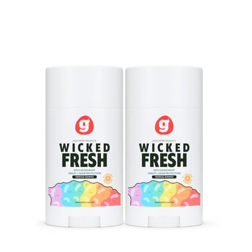 GROWING BASICS Kids Deodorant - Aluminum-Free, Gentle Citrus Gel Stick for Ages 6+, 2 Pack