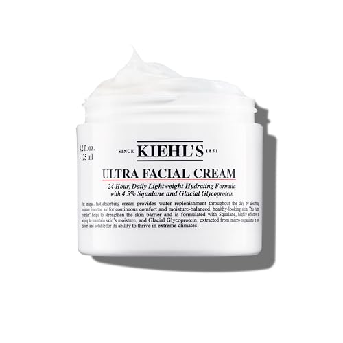 Kiehl's Ultra Facial Cream - 24-Hour Hydration, Strengthens Moisture Barrier - 4.2 fl oz