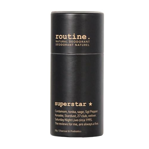 Routine Deodorant Stick - Natural Odor Control, Activated Charcoal & Prebiotics - 1.7oz