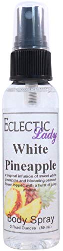 White Pineapple Body Mist - Hydrating, Paraben-Free, Handcrafted with Tropical Aroma - 2oz