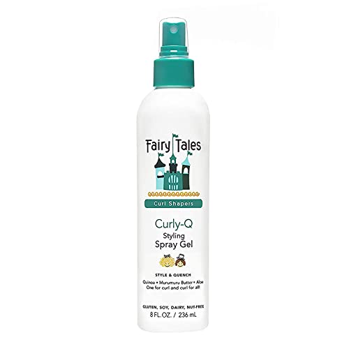 Fairy Tales Curly Q Kids Styling Spray Gel - Defines Curls, Hydrating Ingredients - 8 oz