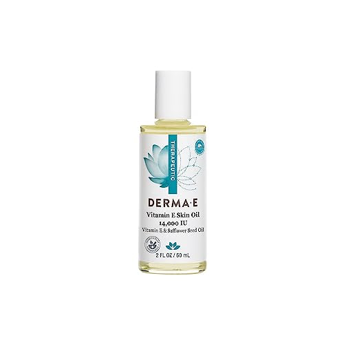 Derma E Vitamin E Face Oil - Hydrates & Nourishes Dry Skin, Hypoallergenic - 2 fl oz