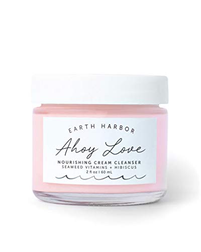 Earth Harbor AHOY LOVE Nourishing Cream Cleanser - Hydrates & Cleanses Gently - Hibiscus, 2oz