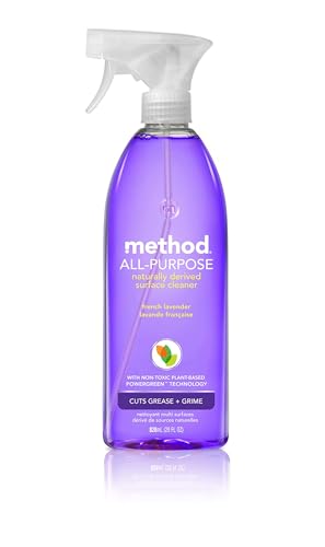 Method All-Purpose Cleaner - Plant-Based Formula, Biodegradable, French Lavender - 8 Pack, 28oz