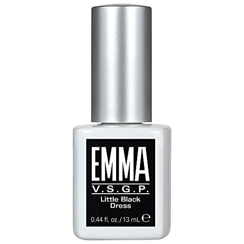 EMMA Beauty Gel Nail Polish - Long-Lasting Color, 12+ Free, Vegan, Little Black Dress - 0.44 fl. oz.