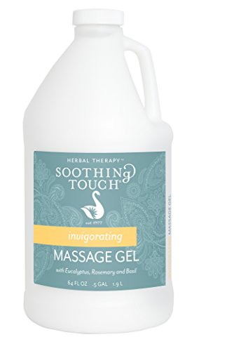 Soothing Touch Massage Gel - Long-Lasting Glide, Natural Eucalyptus & Rosemary - 64oz