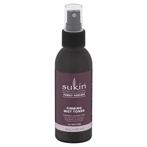 Sukin Purely Ageless Firming Mist Toner - Revitalizes Oily Skin, Vegan, 4.23 oz