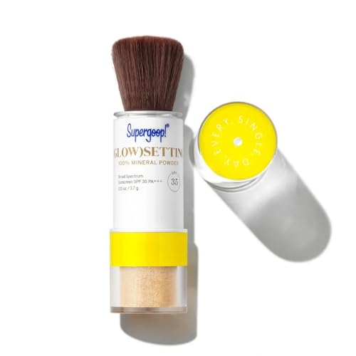 Supergoop! Mineral SPF 35 Setting Powder - All-Day Glow, Plant-Based Extracts - 0.13 oz