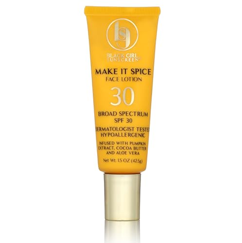 Black Girl Sunscreen - Clear Face Lotion SPF 30, Nourishing Oils & No White Cast - 3oz