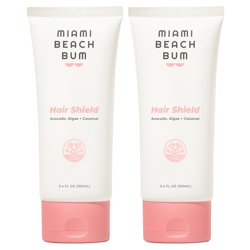 Miami Beach Bum Leave-In Conditioner - Protects Hair from Sun & Water, Paraben/Sulfate-Free - 2 Pack