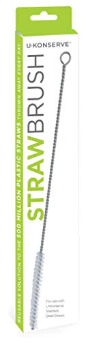 U-Konserve Drinking Straw Cleaning Brush - Extend Straw Life, BPA-Free, Dishwasher Safe - 10.5"