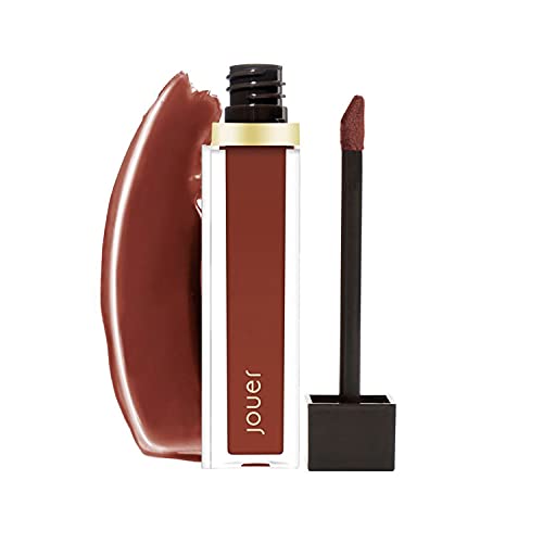 Jouer High Pigment Lip Gloss - Buildable Full Coverage, Moisturizing with Coconut Oil - 0.15oz