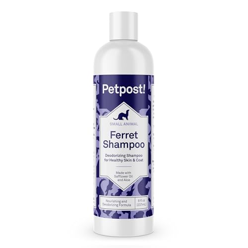 Petpost Ferret Shampoo - Eliminates Odors, Nourishes Skin & Coat - 8 oz Natural Formula