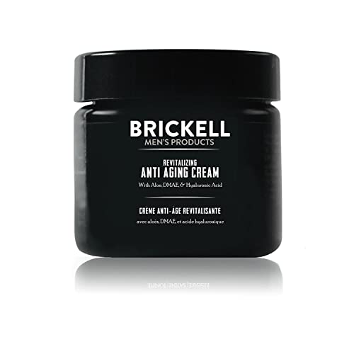 Brickell Men's Revitalizing Anti-Aging Cream - Reduces Wrinkles, Natural Ingredients - 2oz