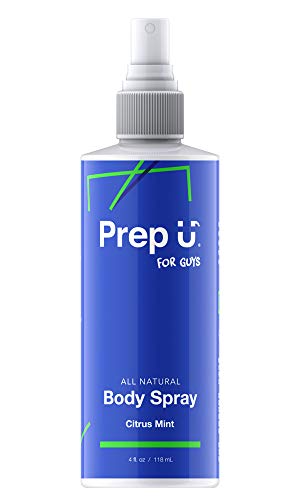 Prep U Essential Oil Body Spray - Citrus Mint Scent, Skin-Safe, Dermatologist Tested - 4 fl. oz