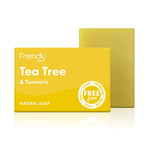 Friendly Soap Tea Tree Essential Oil Bar - Immune-Boosting, Antibacterial, Vegan - 95g