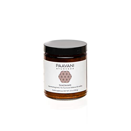 PAAVANI Ayurveda Shatavari Supplement - Hormone Balance, Organic Herbal Tonic - 9 oz