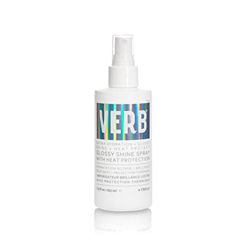 VERB Glossy Shine Hair Spray - Intense Shine & Heat Protection, Vegan & Paraben Free - 6.5 fl oz