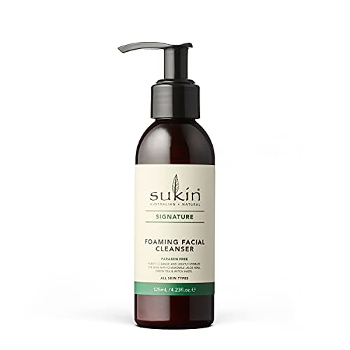 Sukin Foaming Facial Cleanser - Purifies & Soothes with Aloe Vera & Green Tea - 4.23 Fl Oz