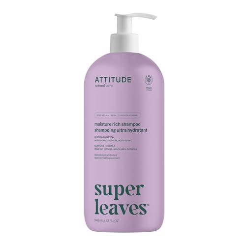 ATTITUDE Moisture Rich Shampoo - EWG Verified, Naturally Derived, Vegan - 32 Fl Oz