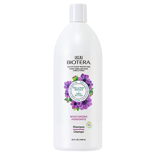 Biotera Moisturizing Shampoo - Hydrates Dry Hair, Microbiome Friendly, Vegan, 32 Fl Oz