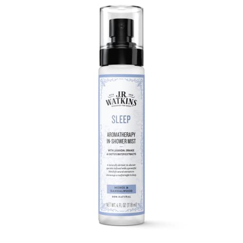 J.R. Watkins Aromatherapy In-Shower Mist - Calming Monoi & Sandalwood, Skin Soothing - 4 oz