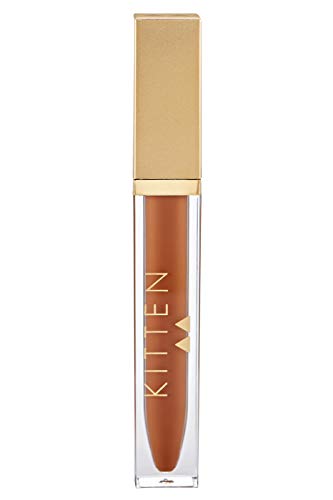 Kitten Beauty Matte Liquid Lipstick - Long-Lasting, 100% Vegan, Honey Bear - Precision Applicator