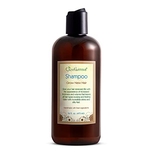 Just Nutritive Hair Growth Shampoo - Promotes Thicker, Stronger Hair, Natural Ingredients - 16 fl oz